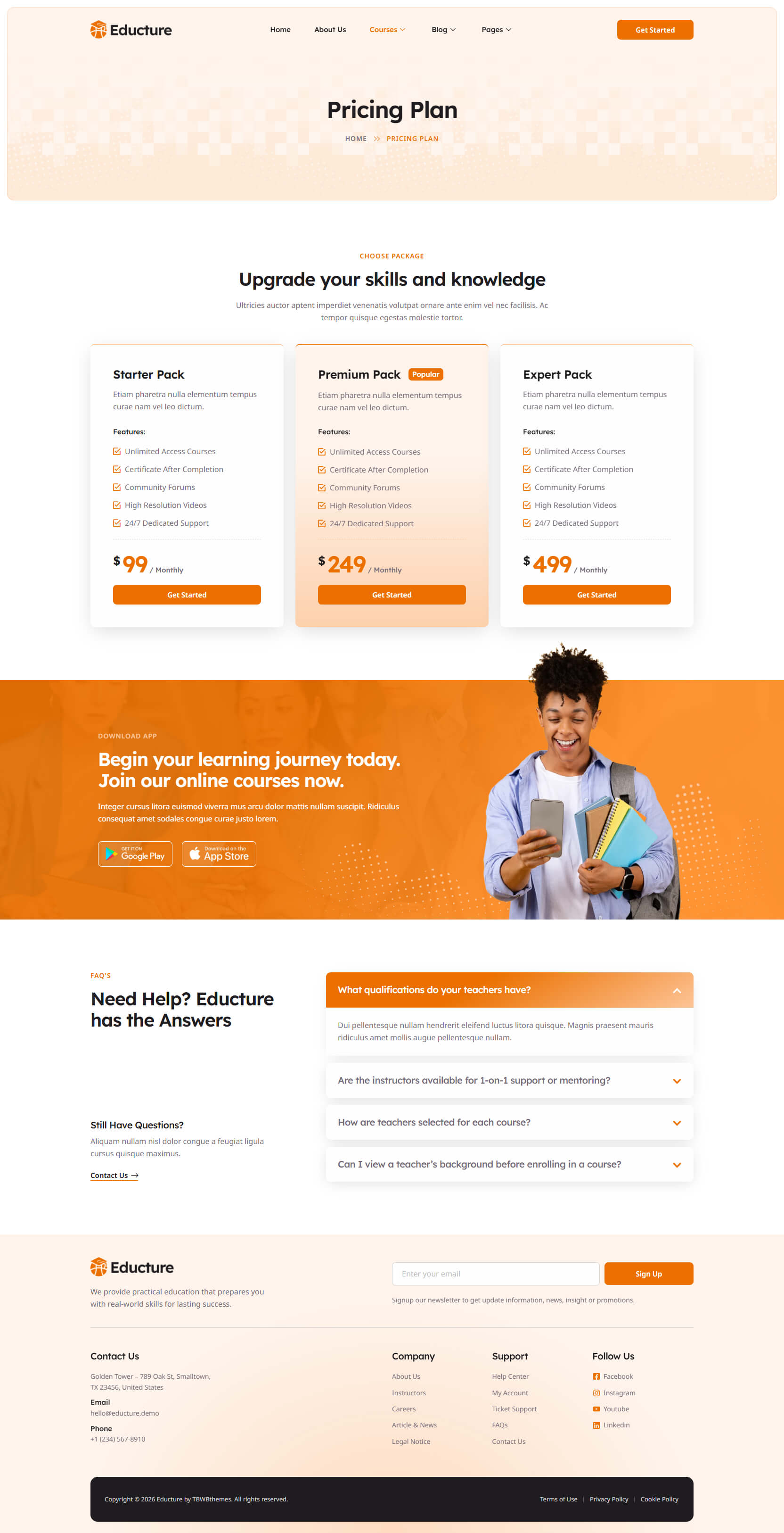 Pricing Plan