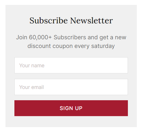 Subscription Form