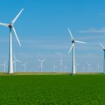 Captivating Wind Turbines Harvesting Sustainable Energy in the Netherlands Fields