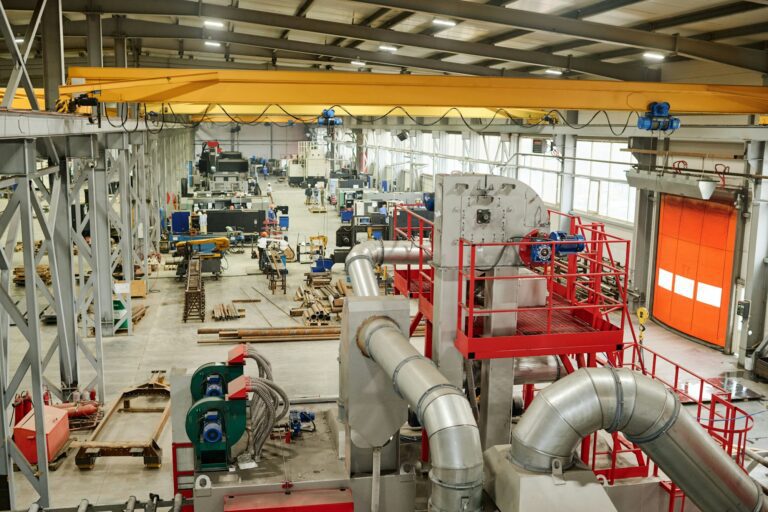 Manufacturing Plant with Heavy Machinery and Equipment