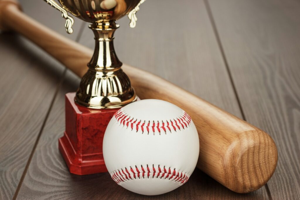 baseball golden trophy cup