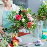 Florist Making Flower Bouquet